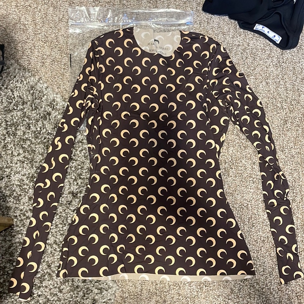 Marine Serre Crescent Moon Top - Sz M